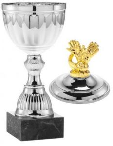 1020.013 Fussball Torwart Pokale mit Deckelfigur inkl. Beschriftung | Serie 7 Stck.