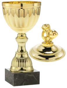 1021.016 Box - Boxer  Pokale mit Deckelfigur inkl. Beschriftung | Serie 7 Stck.