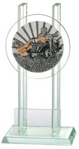 W140.071 Motocross - Seitenwagen Glaspokal/trophäe inkl. Beschriftung | 3 Größen