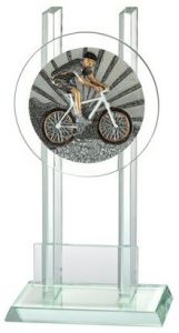 W140.062 Mountainbike Glaspokal/trophäe inkl. Beschriftung | 3 Größen