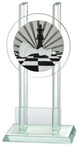 W140.072 Schach Glaspokal/trophäe inkl. Beschriftung | 3 Größen