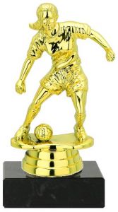 M34212 Damenfussball Figur mit Marmorsockel 10,8 cm | montiert