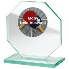 W522.BL GLASPOKAL-AUSWAHL inkl. Kunstharzmotiv u. Beschriftung | 100x150 mm