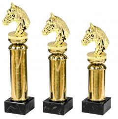 A59.007 Reitsport - Pferdekopf Pokal inkl. Beschriftung | 3 Größen