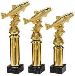 A59.34030 Angler - Fisch Pokal inkl. Beschriftung | 3 Größen