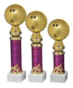 A596.504.01 Bowling Sportpokal inkl. Beschriftung | 3 Größen