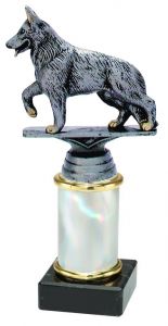 9.02.34426 Schäferhund Pokal Trophäe inkl. Beschriftung | Serie 3 Stck.