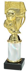 9.02.38038 Fussball Pokal Trophäe inkl. Beschriftung | Serie 3 Stck.