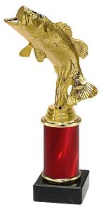 9.08.34012 Angler - Barsch Pokal Trophäe inkl. Beschriftung | Serie 3 Stck.