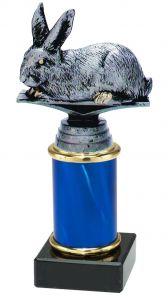 9.09.34276 Kaninchen Pokal Trophäe inkl. Beschriftung | Serie 3 Stck.