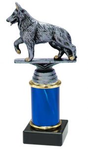 9.09.34426 Schäferhund Pokal Trophäe inkl. Beschriftung | Serie 3 Stck.