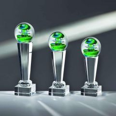 A413 Kristalltrophäe - Pokal inkl. Beschriftung | 3 Größen