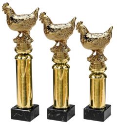 A59.34296 Huhn - Kleintierzucht Pokal inkl. Beschriftung | 3 Größen