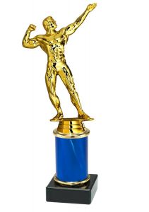 9.09.34079 Bodybuilding Pokal Trophäe inkl. Beschriftung | Serie 3 Stck.
