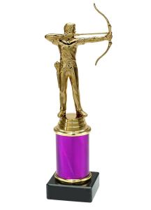 9.154.34484 Bogenschütze Pokal Trophäe inkl. Beschriftung | 21,2 cm