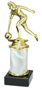9.02.38023 Bowling - Damen Pokal Trophäe inkl. Beschriftung | 3 Größen