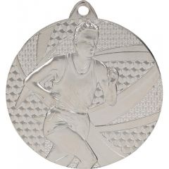  C6350.02 Läufer Medaille 50 mm Ø inkl. Band / Kordel | montiert