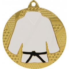 C6550 Judo Medaille 50 mm Ø inkl. Band o. Kordel | montiert