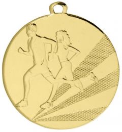 D112B.SM Läufer Medaille 50 mm Ø inkl. Band / Kordel | unmontiert