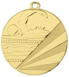 D112C.SM Schwimmer Medaille 50 mm Ø inkl. Band / Kordel | unmontiert