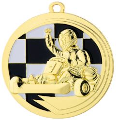 D39.SM Kart Medaille 50 mm Ø inkl. Band / Kordel | unmontiert