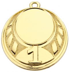 D43 Medaille 45 mm Ø inkl. Emblem u. Kordel / Band | montiert