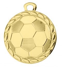 DI3202 Fussball Medaille 32 mm Ø inkl. Band / Kordel | montiert