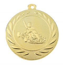 DI5000.J.SM Kart Medaille 50 mm Ø inkl. Kordel / Band | unmontiert