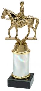 9.02.34384 Dressurreiter Pokal Trophäe inkl. Beschriftung | 19,9 cm