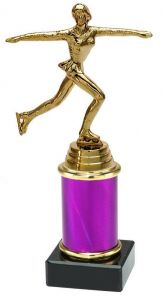 9.154.34131 Eiskunstlauf - Damen Pokal Trophäe inkl. Beschriftung | Serie 3 Stck.