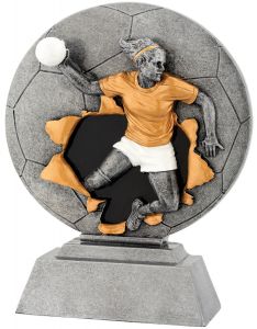 FG1063 Handball - Damen Kunstharzpokal inkl. Beschriftung | 20,0 cm