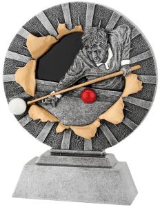FG1151 Billard-Kunstharzpokal inkl. Beschriftung | 16,0 cm