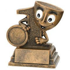 FG731 Fun KIDS (Platz 1) Kunstharzpokal inkl. Beschriftung | 9,4 cm