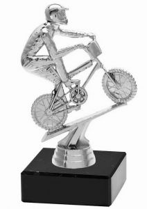 M34364 BMX Pokal-Figur mit Marmorsockel inkl. Beschriftung | 14,3 cm