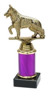 9.154.34422 Schäferhund Pokal Trophäe inkl. Beschriftung | Serie 3 Stck.