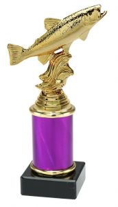9.154.34030 Angler - Forelle Pokal Trophäe inkl. Beschriftung | Serie 3 Stck.
