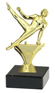 M38058 Turnen - Seitpferd Pokal-Figur mit Marmorsockel inkl. Beschriftung | 16,4 cm
