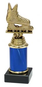 9.09.34248 Inline-Skating Pokal Trophäe inkl. Beschriftung | 18,1 cm
