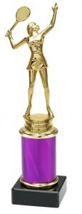 9.154.34612 Tennis - Damen Pokal Trophäe inkl. Beschriftung | 23,7 cm