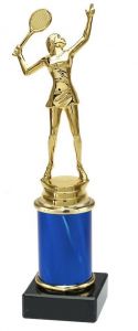 9.09.34612 Tennis - Damen Pokal Trophäe inkl. Beschriftung | 23,7 cm