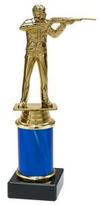 9.09.34462 Gewehrschütze Pokal Trophäe inkl. Beschriftung | 22,5 cm