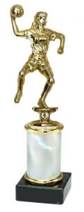 9.02.38298 Handball - Damen Pokal Trophäe inkl. Beschriftung | 3 Größen
