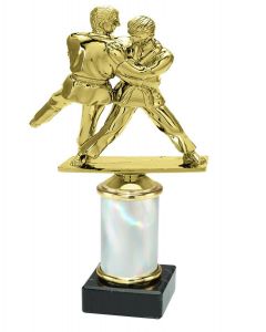 9.02.34258 Judo Pokal Trophäe inkl. Beschriftung | 3 Größen