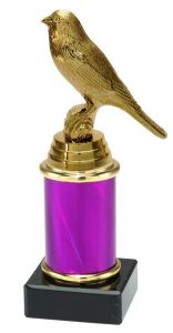 9.154.34264 Kanarienzucht Pokal Trophäe inkl. Beschriftung | 16,7 cm