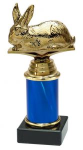9.09.34272 Kaninchen Pokal Trophäe inkl. Beschriftung | Serie 3 Stck.