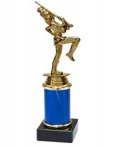 9.09.34302 Karneval Pokal Trophäe inkl. Beschriftung | 23,7 cm