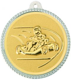 SME.010 Kart Medaillen 56 mm Ø inkl. Band / Kordel | montiert