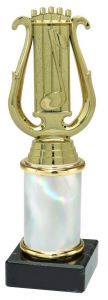 9.02.35136 Musik - Lyra Pokal Trophäe inkl. Beschriftung | 19,3 cm