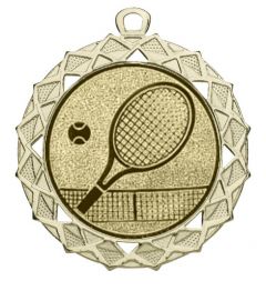 DI7003.208 Tennis Medaille Hagen 70 mm Ø inkl. Band / Kordel | montiert