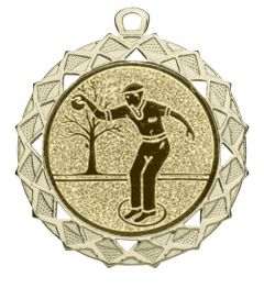 DI7003.241 Boule - Pétanque Medaille 70 mm Ø inkl. Band / Kordel | montiert